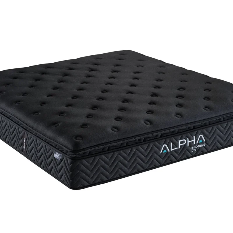 Kappa Black Premium Mattress by Alpha Bedding – luxury eco-friendly mattress with advanced support and superior comfort.