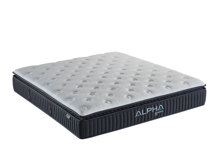 Theta Mattress by Alpha Bedding – eco-friendly premium mattress with advanced comfort, pressure relief, and healthy sleep support.